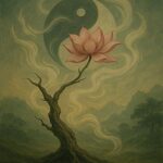 写意画・無根樹100首-第80首#524– 道(タオ）の哲理詩に基づく写意画アート作品