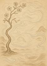Xieyi・The Rootless Tree:100 Verses-Verse 81#357– Daoist-inspired Xieyi painting artwork