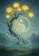 Xieyi・The Rootless Tree:100 Verses-Verse 81#371– Daoist-inspired Xieyi painting artwork