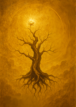 写意画・無根樹100首-第81首#571– 道(タオ）の哲理詩に基づく写意画アート作品