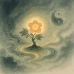 Xieyi・The Rootless Tree:100 Verses-Verse 83#530– Daoist-inspired Xieyi painting artwork