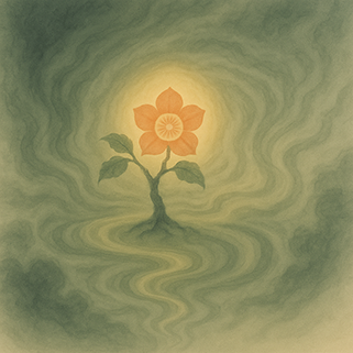 写意画・無根樹100首-第83首#543– 道(タオ）の哲理詩に基づく写意画アート作品