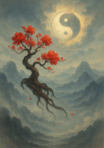 Xieyi・The Rootless Tree:100 Verses-Verse 87#289– Daoist-inspired Xieyi painting artwork