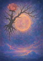 写意画・無根樹100首-第88首#288– 道(タオ）の哲理詩に基づく写意画アート作品