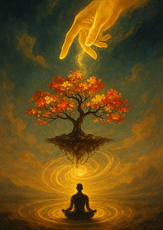 Xieyi・The Rootless Tree:100 Verses-Verse 88#373– Daoist-inspired Xieyi painting artwork