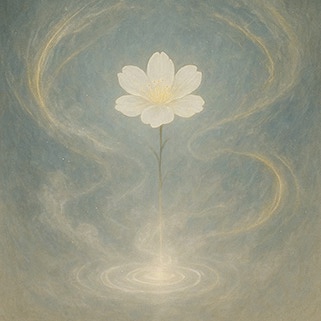 写意画・無根樹100首-第89首#521– 道(タオ）の哲理詩に基づく写意画アート作品