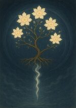 写意画・無根樹100首-第91首#349– 道(タオ）の哲理詩に基づく写意画アート作品