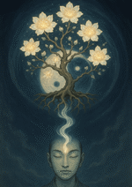 Xieyi・The Rootless Tree:100 Verses-Verse 91#381– Daoist-inspired Xieyi painting artwork