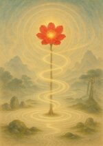 写意画・無根樹100首-第92首#297– 道(タオ）の哲理詩に基づく写意画アート作品