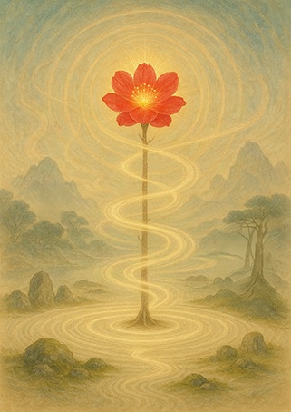 Xieyi・The Rootless Tree:100 Verses-Verse 92#297– Daoist-inspired Xieyi painting artwork