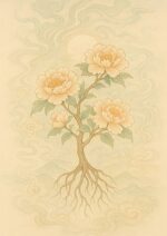 写意画・無根樹100首-第97首#377– 道(タオ）の哲理詩に基づく写意画アート作品