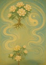 写意画・無根樹100首-第97首#423– 道(タオ）の哲理詩に基づく写意画アート作品