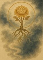 写意画・無根樹100首-第100首#485– 道(タオ）の哲理詩に基づく写意画アート作品