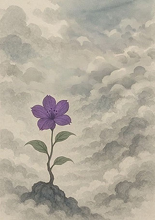 写意画・無根樹100首-首外第4首#353– 道(タオ）の哲理詩に基づく写意画アート作品