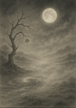 Xieyi・The Rootless Tree:100 Verses-Outer Verse 6#432– Daoist-inspired Xieyi painting artwork