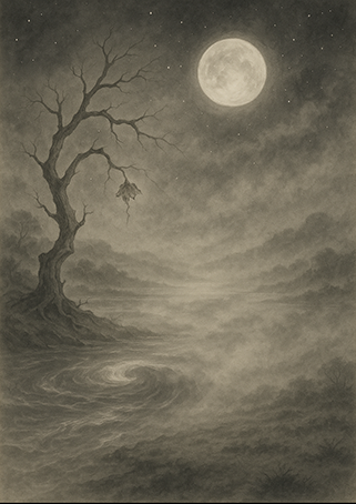 写意画・無根樹100首-首外第6首#432– 道(タオ）の哲理詩に基づく写意画アート作品