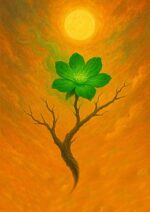 写意画・無根樹100首-首外第8首#574– 道(タオ）の哲理詩に基づく写意画アート作品