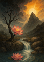 Xieyi・The Rootless Tree:100 Verses-Outer Verse 9#307– Daoist-inspired Xieyi painting artwork