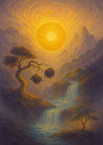 Xieyi・The Rootless Tree:100 Verses-Outer Verse 9#407– Daoist-inspired Xieyi painting artwork