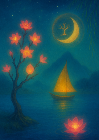 Xieyi・The Rootless Tree:24 Chapters-Chapter 15#591– Daoist-inspired Xieyi painting artwork