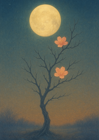 Xieyi・The Rootless Tree:100 Verses-Verse 14#583– Daoist-inspired Xieyi painting artwork