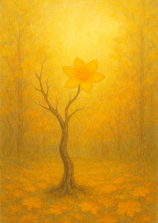 Xieyi・The Rootless Tree:100 Verses-Verse 14#585– Daoist-inspired Xieyi painting artwork